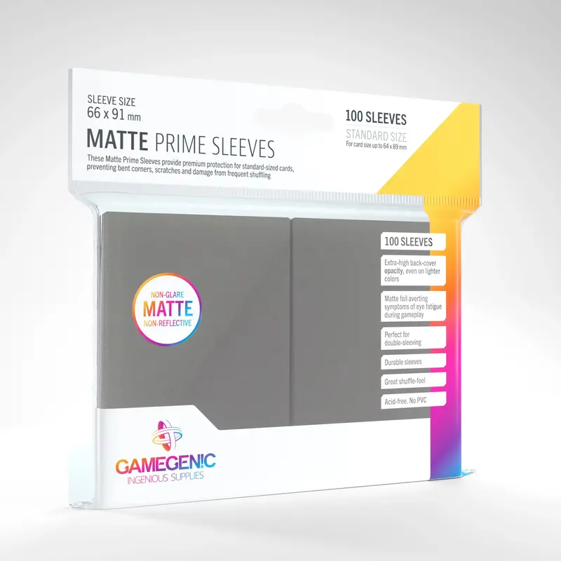 Protector Matte Prime Sleeves - Gris 1