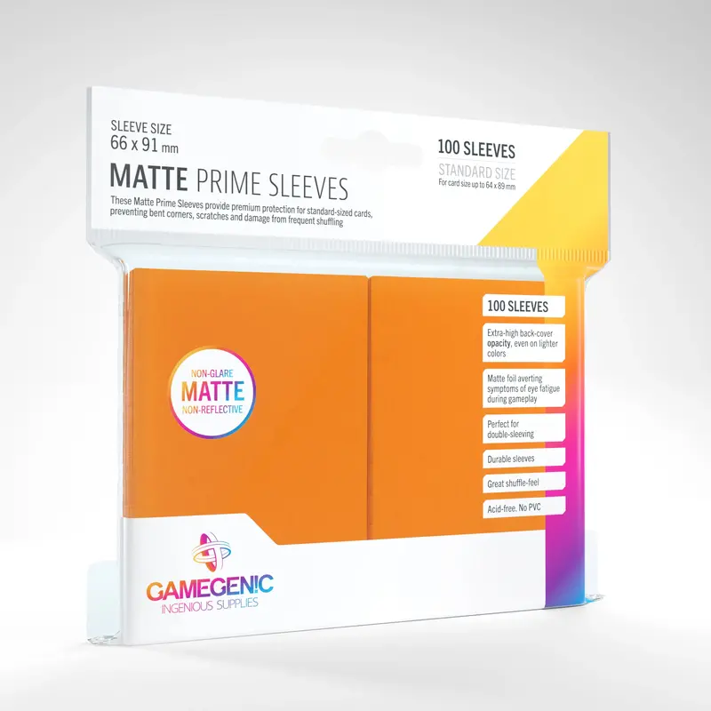 Protector Matte Prime Sleeves - Naranjo 1