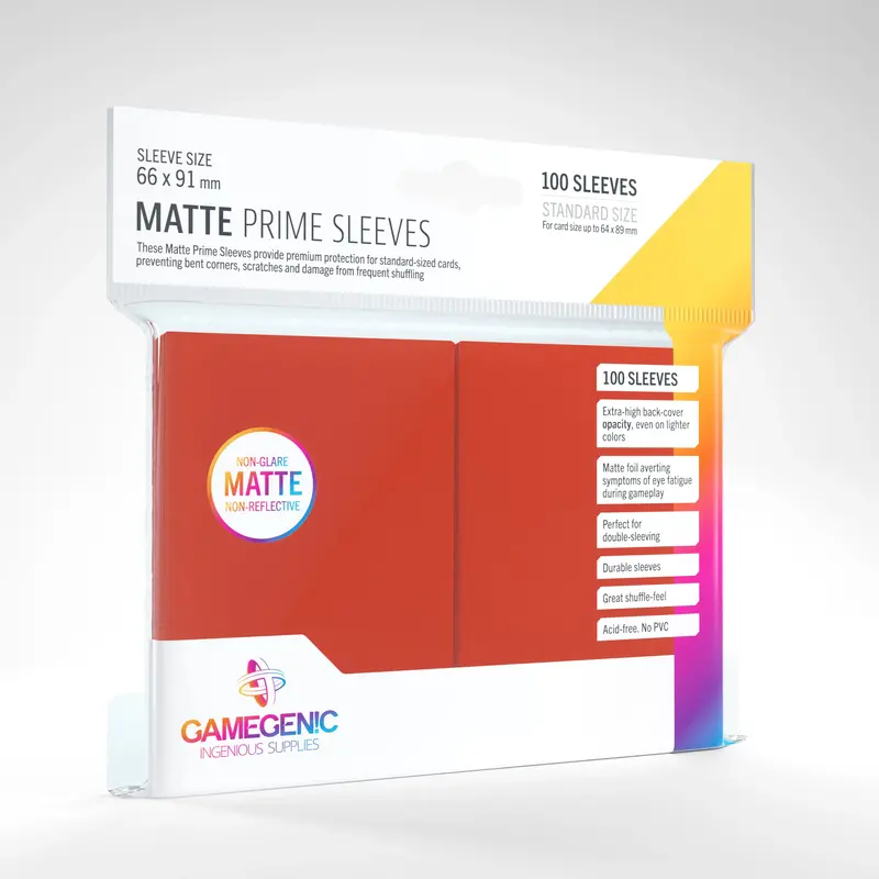 Protector Matte Prime Sleeves - Rojo 1