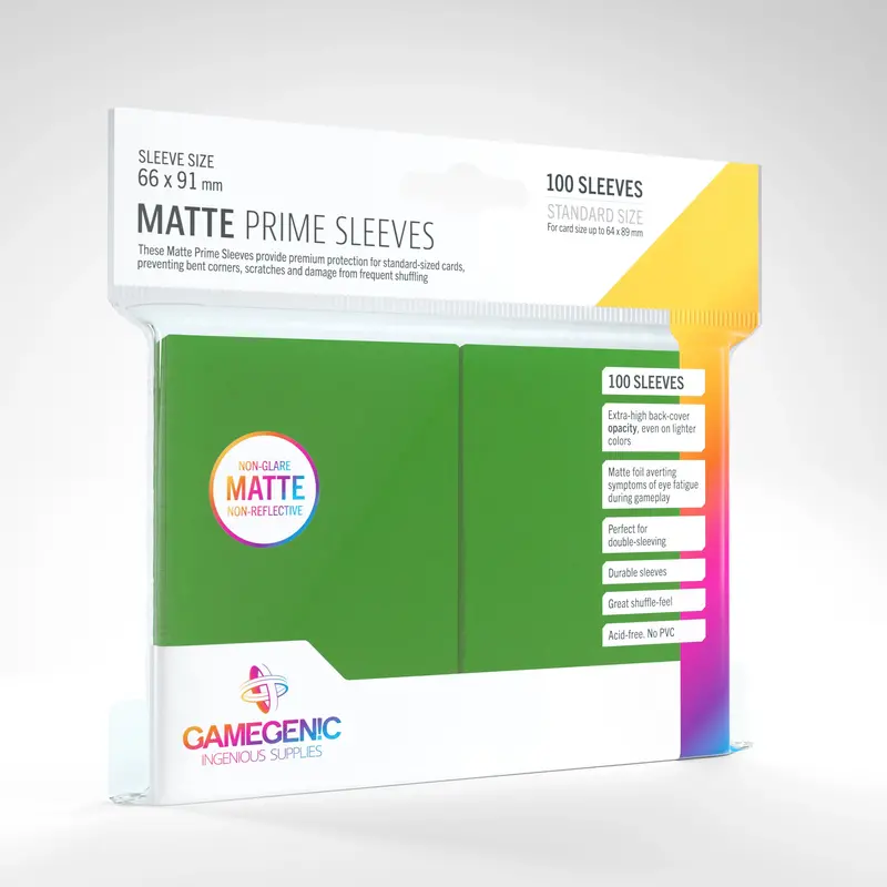 Protector Matte Prime Sleeves - Verde Oscuro 1