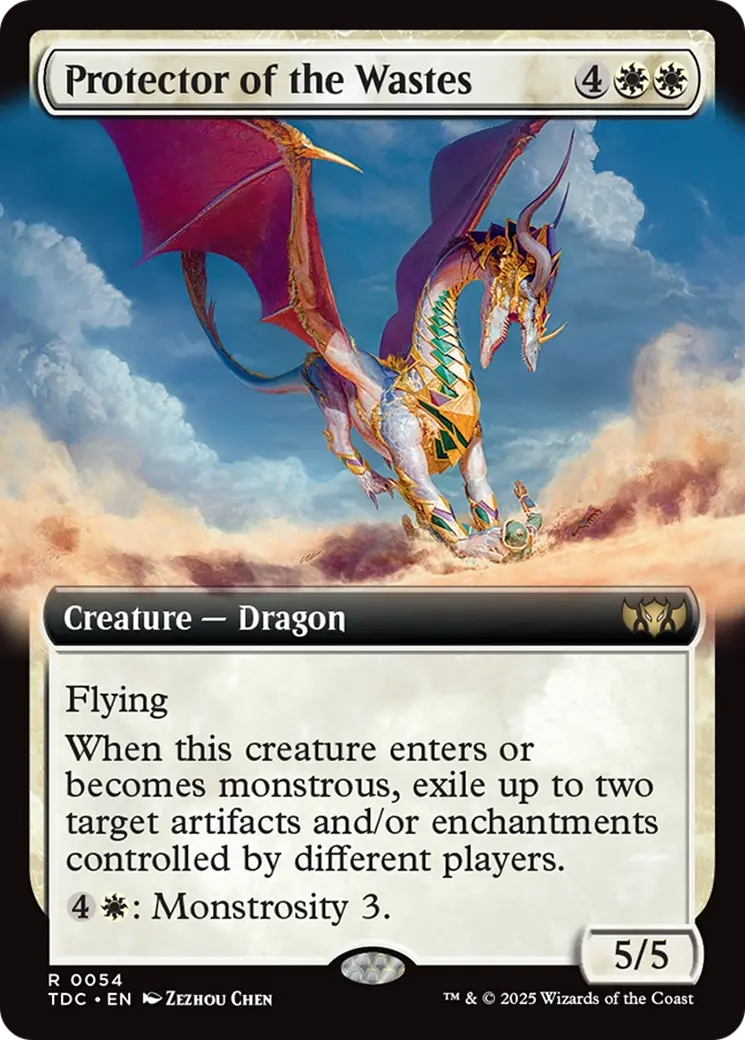 Protector Of The Wastes (Extended Art) [Tarkir: Dragonstorm Commander] 1