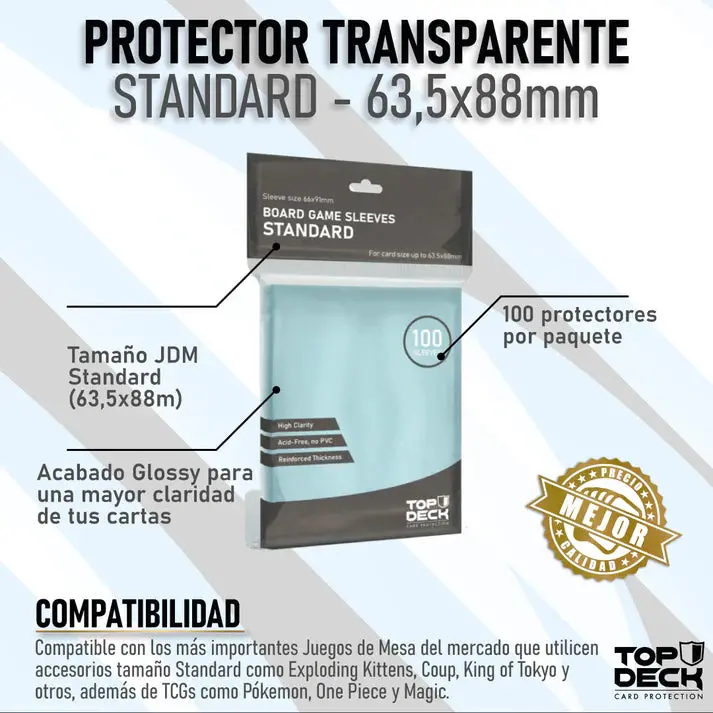 Protector Oversleeve Standard (63,5X88mm) 100 Unidades 1