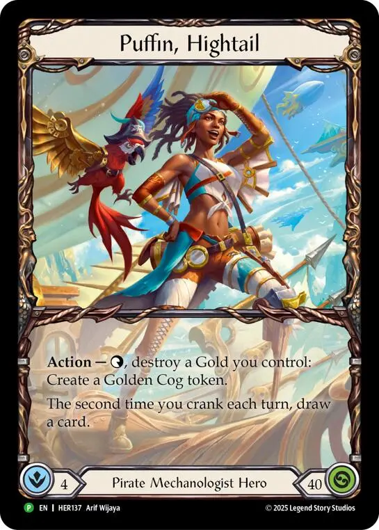 Puffin, Hightail [Her137] (Promo)  Rainbow Foil 1