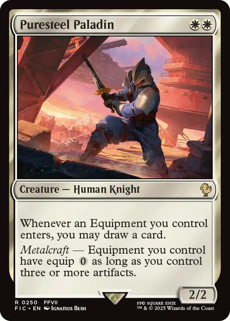 Puresteel Paladin (Surge Foil) [Final Fantasy Commander] 1