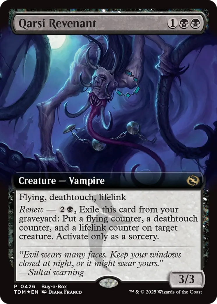Qarsi Revenant (Extended Art) (Buy-A-Box) [Tarkir: Dragonstorm Promos] 1