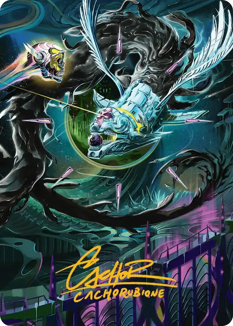 Quantum Riddler Art Card (Gold-Stamped Signature) [Edge Of Eternities Art Series] 1