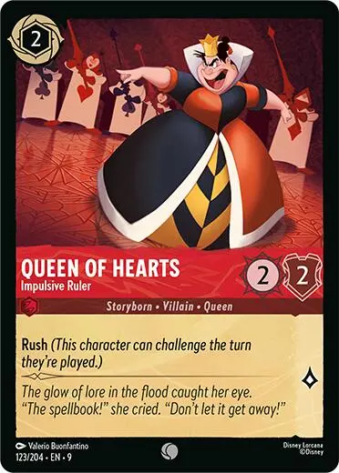 Queen Of Hearts - Impulsive Ruler (123/204) [Fabled] 1