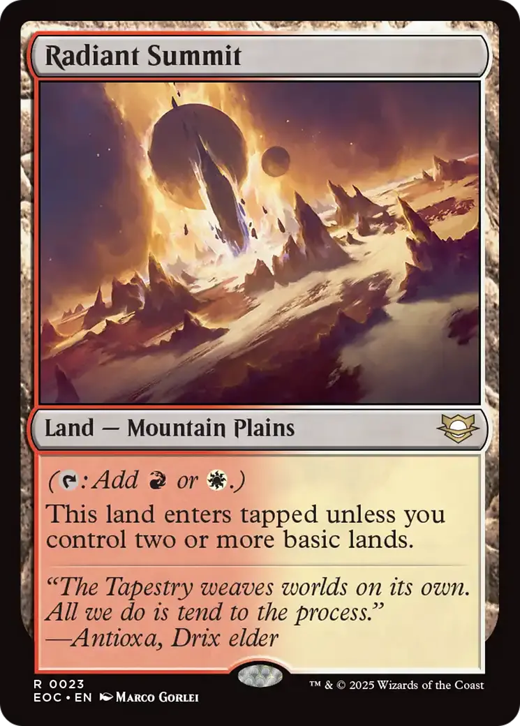 Radiant Summit [Edge Of Eternities Commander] 1