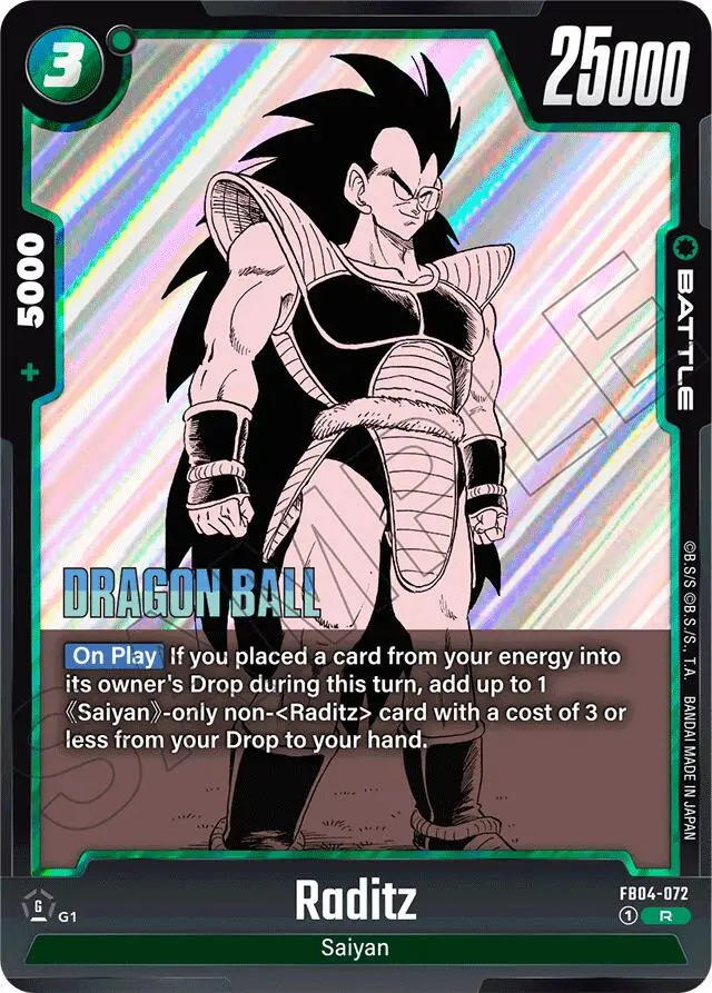 Raditz (Fb04-072) [Manga Booster 01] 1