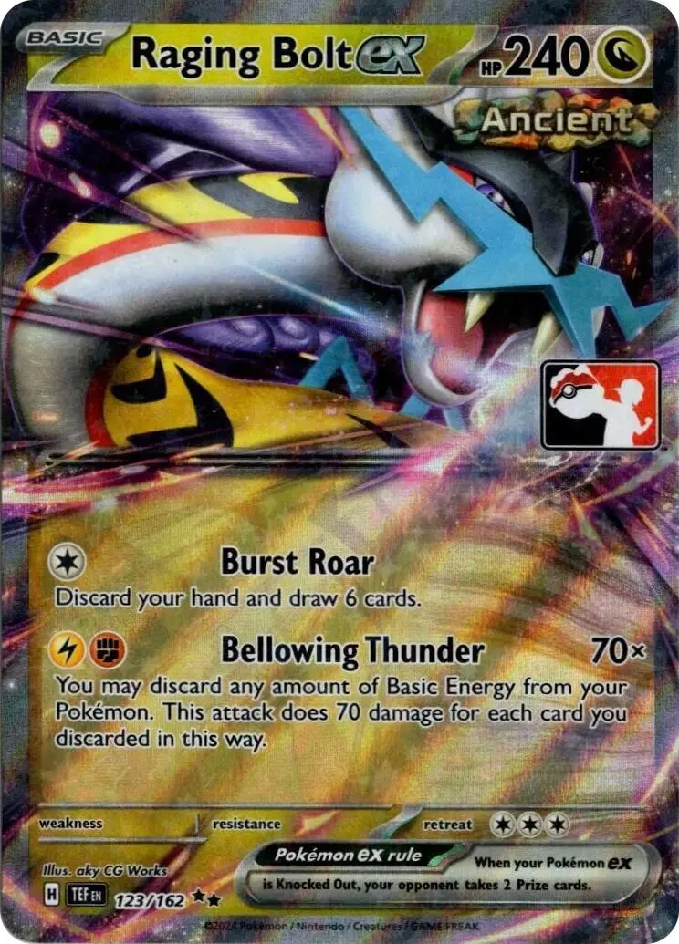 Raging Bolt Ex (123/162) (Prize Pack Series 5) [Prize Pack Series Five] 1