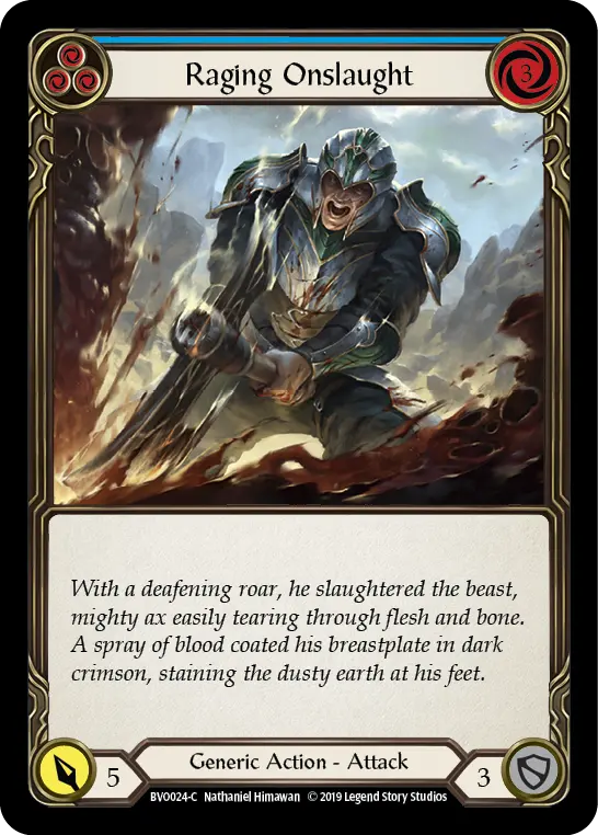 Raging Onslaught (Blue) [Bvo024-C] Normal 1
