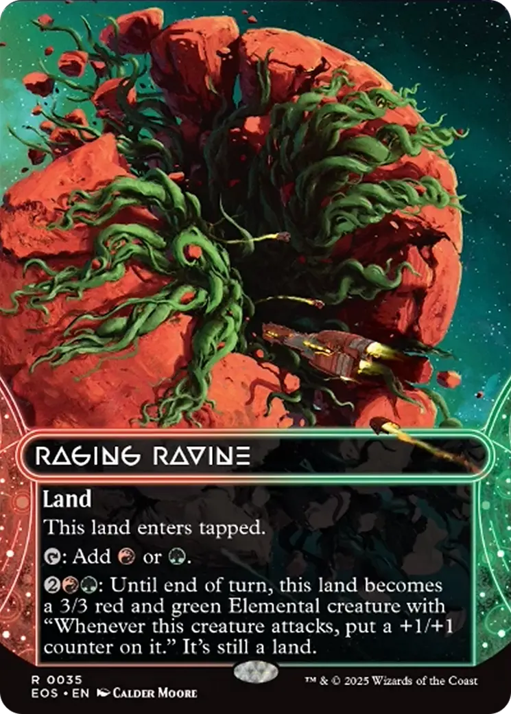 Raging Ravine (0035) (Borderless) [Edge Of Eternities: Stellar Sights] 1