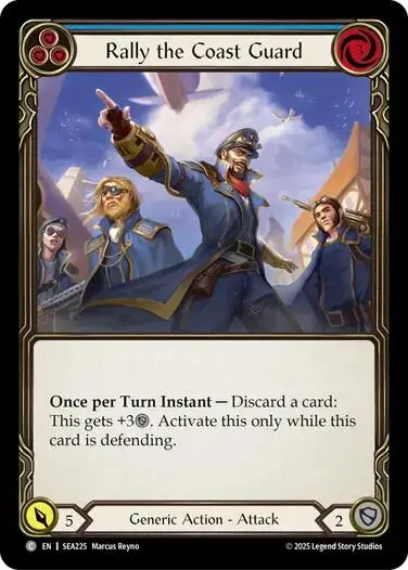 Rally The Coast Guard (Blue) [Sea225] (High Seas)  Rainbow Foil 1