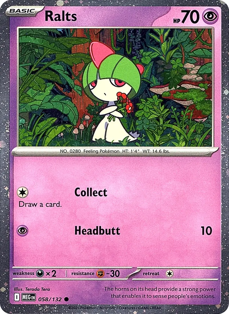 Ralts (058/132) (Cosmos Holo) [Miscellaneous Cards] 1