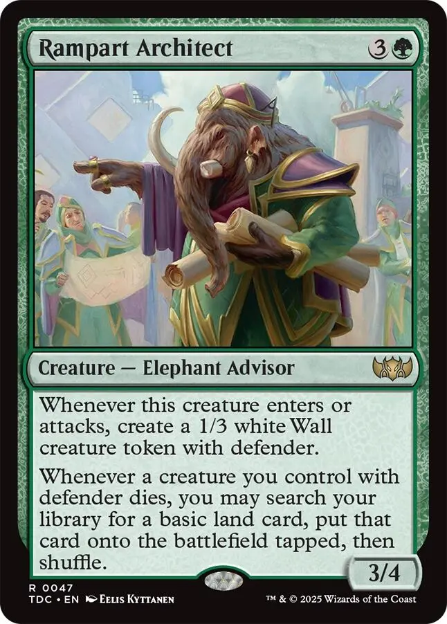 Rampart Architect [Tarkir: Dragonstorm Commander] 1