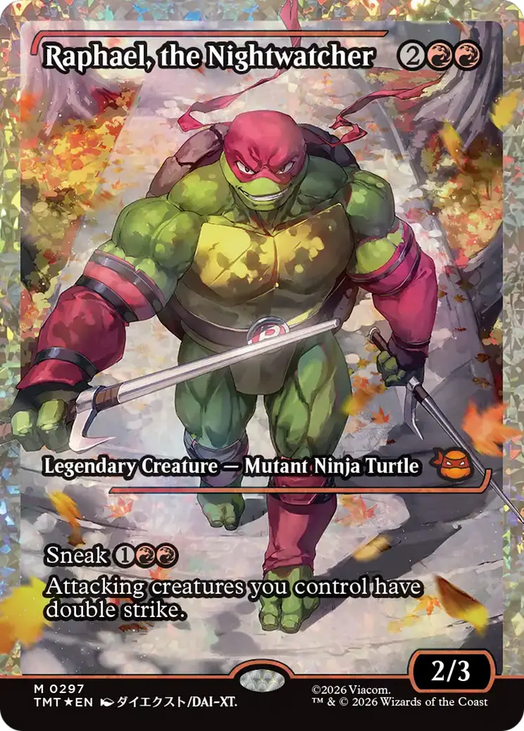 Raphael, The Nightwatcher (Showcase) (Fracture Foil) [Teenage Mutant Ninja Turtles] 1