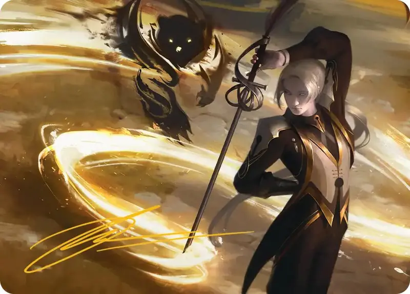 Rapier Wit Art Card (Gold-Stamped Signature) [Secrets Of Strixhaven Art Series] 1