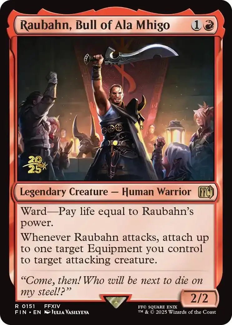 Raubahn, Bull Of Ala Mhigo [Final Fantasy Prerelease Promo] 1