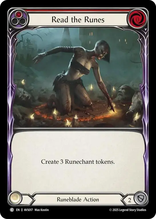 Read The Runes (Red) [Avs017] (Armory Deck: Legends Viserai) 1