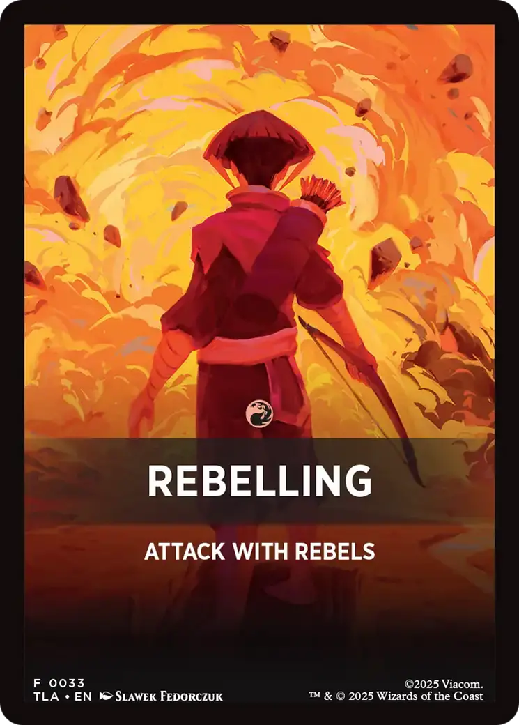 Rebelling Theme Card [Avatar: The Last Airbender Tokens] 1