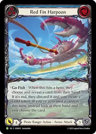 Red Fin Harpoon [Gem055] (Gem Pack 2)  Rainbow Foil 1