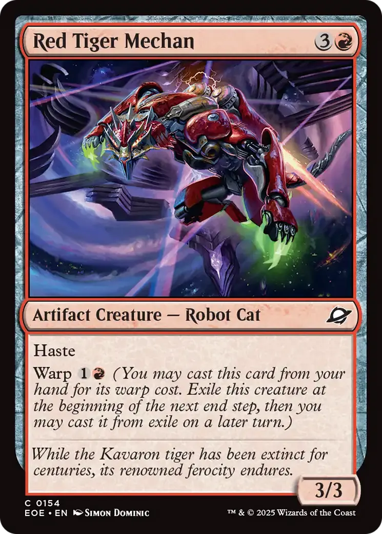 Red Tiger Mechan [Edge Of Eternities] 1