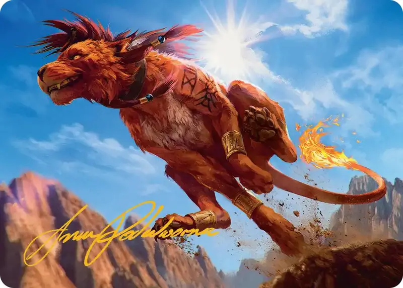 Red Xiii, Proud Warrior Art Card (Gold-Stamped Signature) [Final Fantasy Art Series] 1
