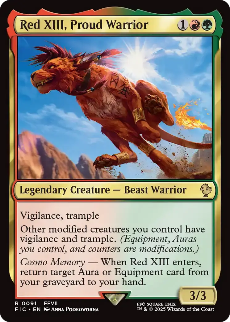 Red Xiii, Proud Warrior [Final Fantasy Commander] 1