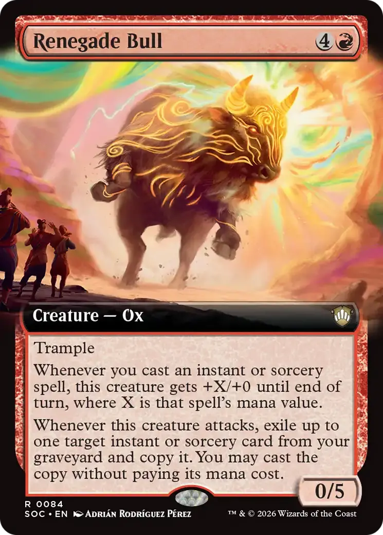 Renegade Bull (Extended Art) [Secrets Of Strixhaven Commander] 1