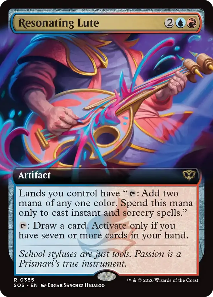 Resonating Lute (Extended Art) [Secrets Of Strixhaven] 1