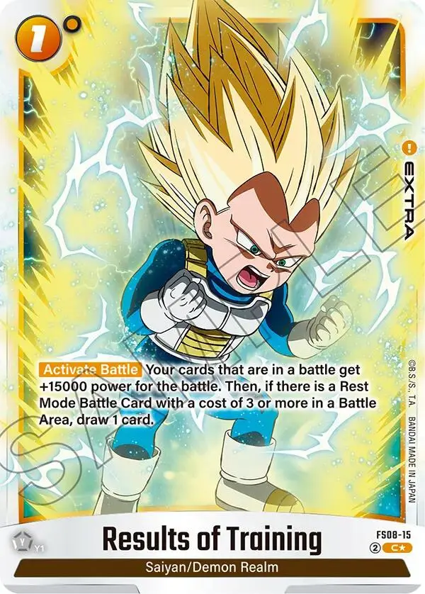 Results Of Training (Bonus Pack Alternate Art) [Starter Deck: Vegeta (Mini) Super Saiyan 3] 1