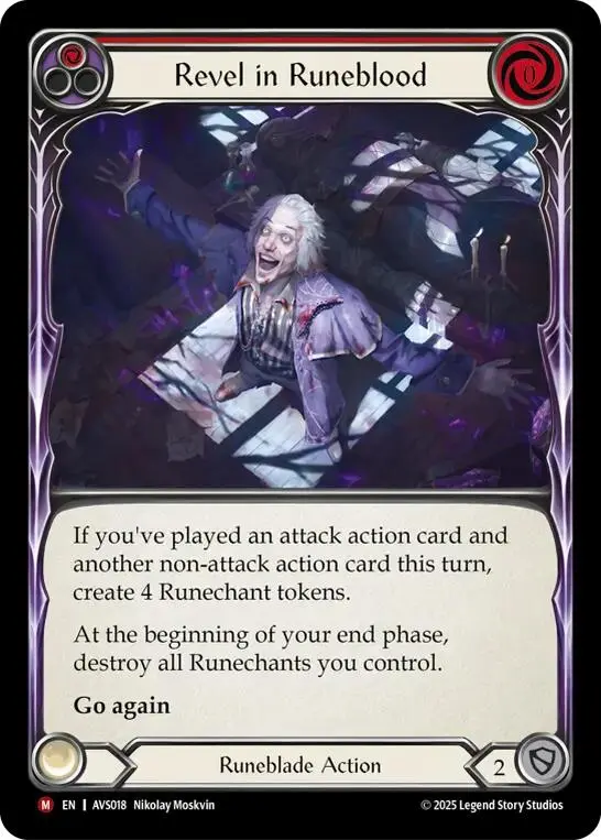 Revel In Runeblood (Red) [Avs018] (Armory Deck: Legends Viserai) 1