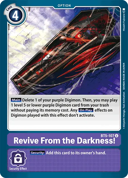 Revive From The Darkness! [Bt5-107] [Battle Of Omni] 1