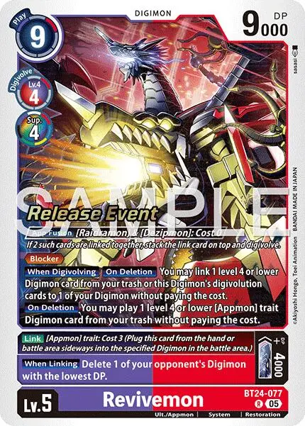 Revivemon [Bt24-077] [Time Stranger Release Events Cards] 1