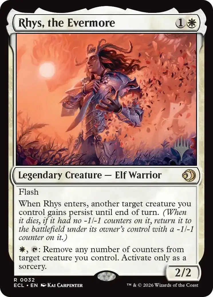 Rhys, The Evermore [Lorwyn Eclipsed Promos] 1