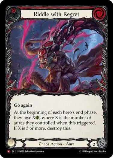 Riddle With Regret [Sea256] (High Seas)  Rainbow Foil 1
