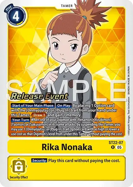 Rika Nonaka [St22-07] [Starter Deck: Amethyst Mandala Advanced Deck Set Release Event Cards] 1