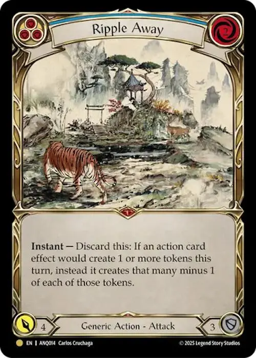Ripple Away (Blue) (Gold) [Anq014] (Compendium Of Rathe - Antiquity Pack)  Rainbow Foil 1
