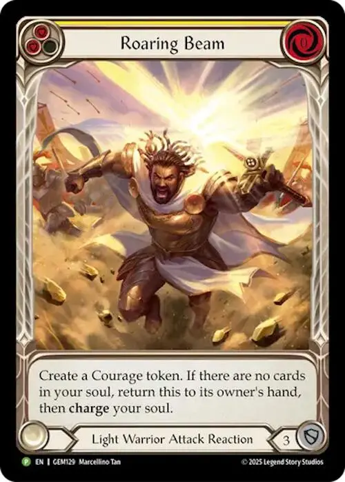 Roaring Beam [Gem129] (Gem Pack 4)  Rainbow Foil 1
