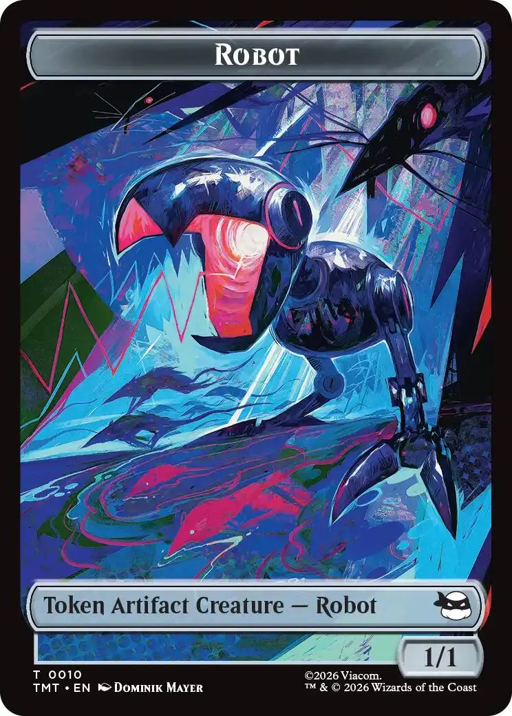 Robot // Food Double-Sided Token [Teenage Mutant Ninja Turtles Tokens] 1