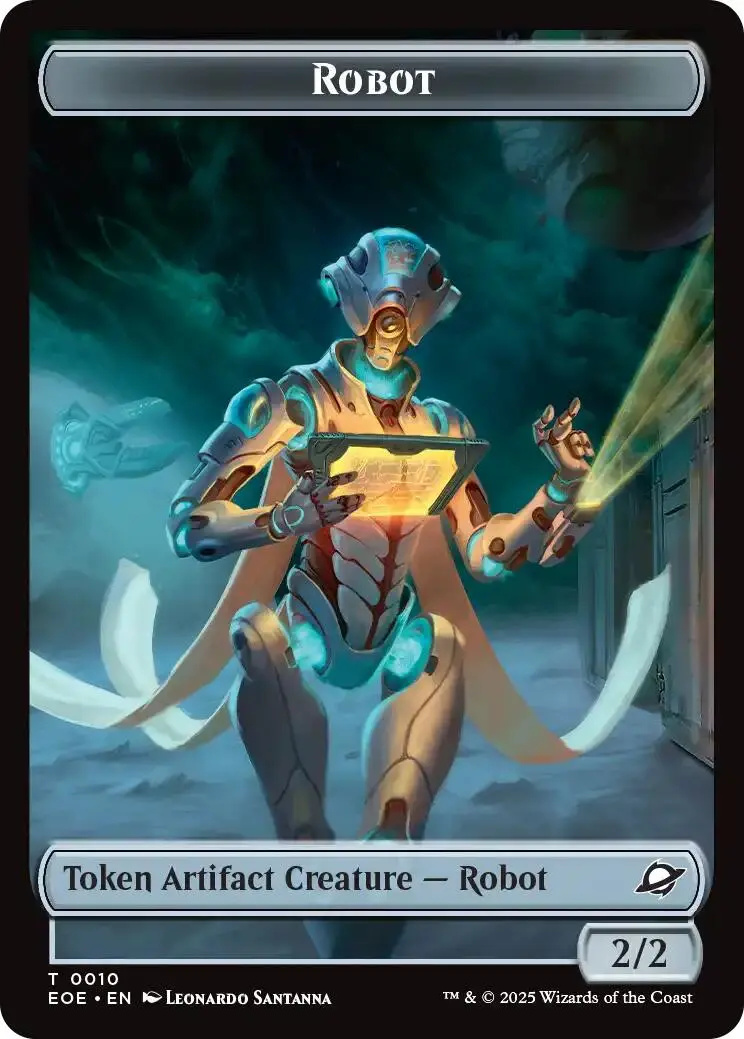 Robot // Lander (0007) Double-Sided Token [Edge Of Eternities Tokens] 1