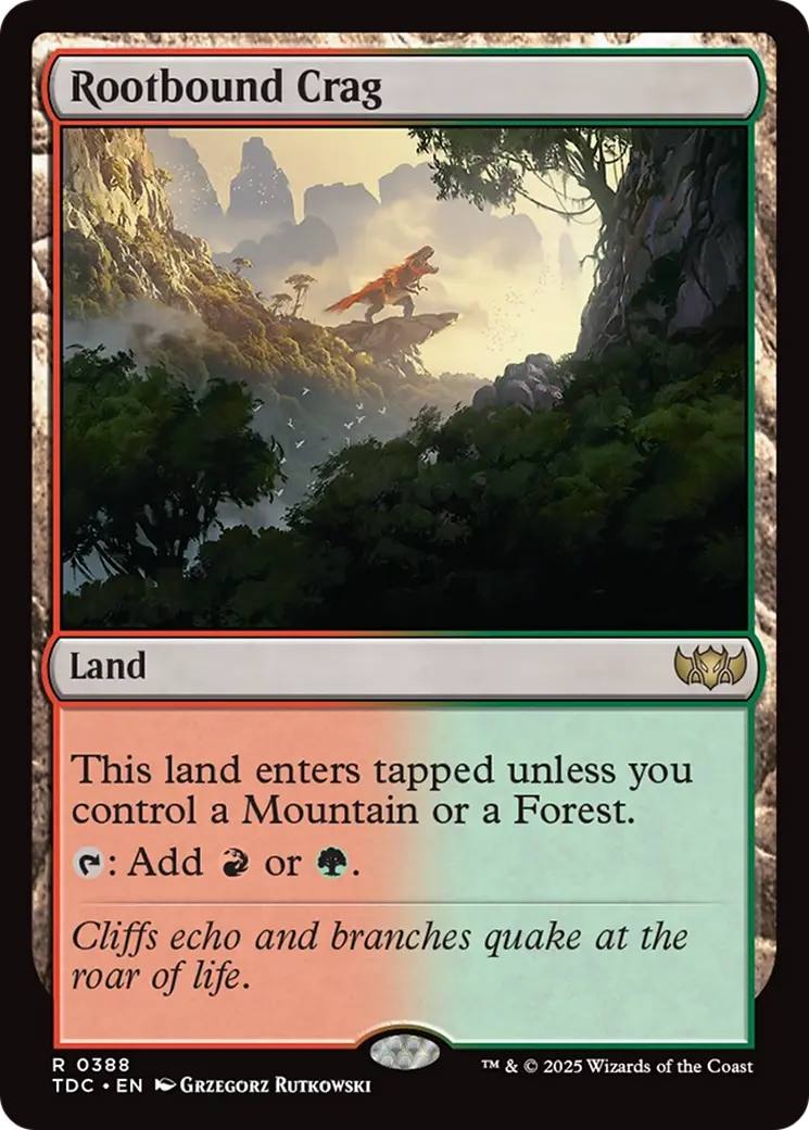 Rootbound Crag [Tarkir: Dragonstorm Commander] 1