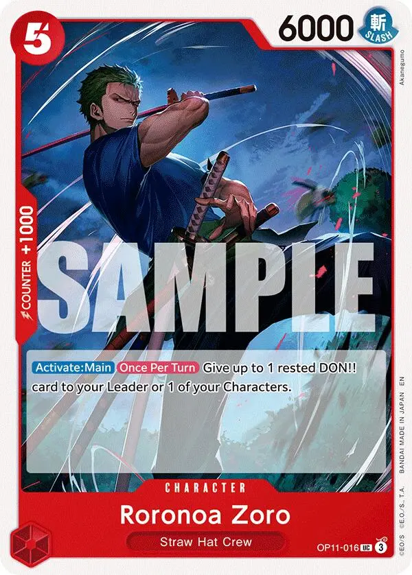 Roronoa Zoro [A Fist Of Divine Speed] 1