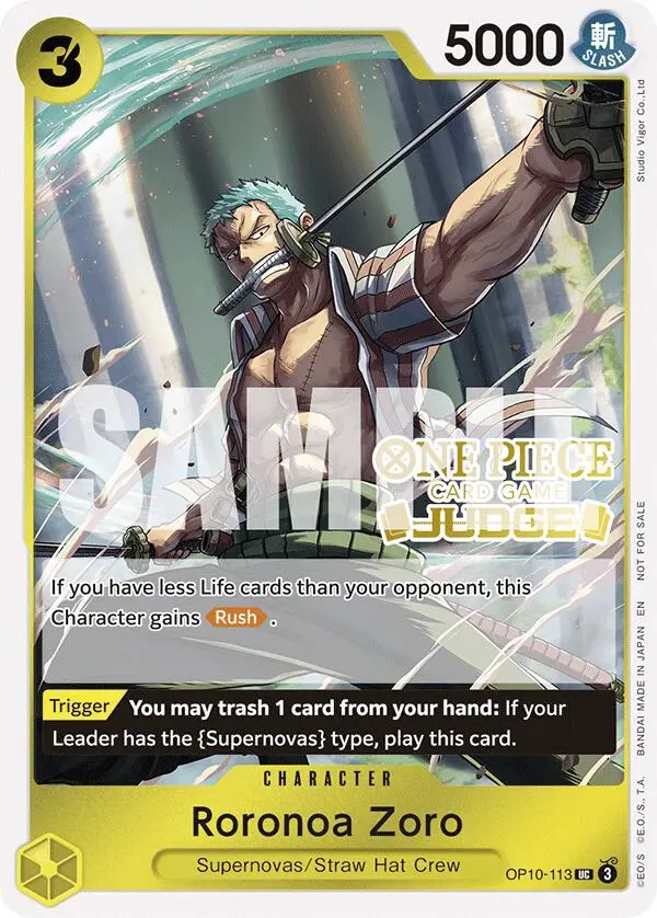 Roronoa Zoro (Judge Pack Vol. 6) [One Piece Promotion Cards] 1