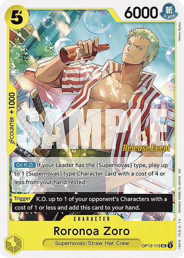 Roronoa Zoro [Legacy Of The Master Release Event Cards] 1
