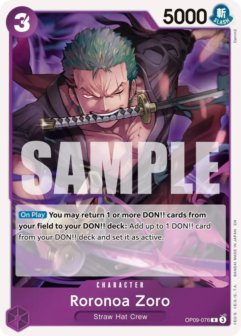 Roronoa Zoro (Op09-076) [Premium Booster -The Best- Vol. 2] 1