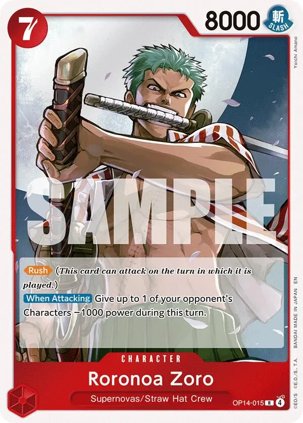Roronoa Zoro (Op14-015) [The Azure Sea's Seven] 1
