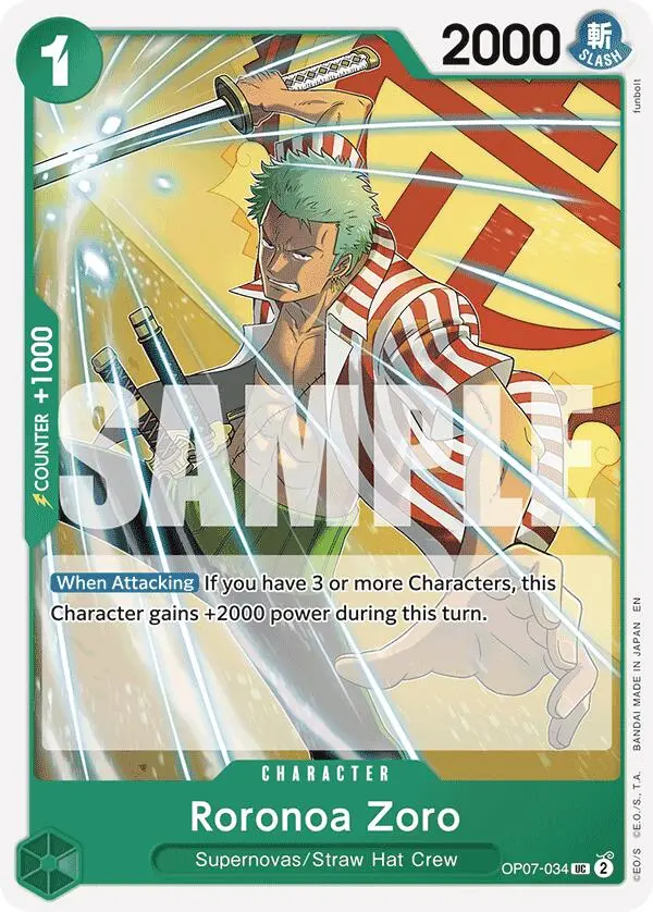 Roronoa Zoro (Reprint) [Starter Deck: Green Jewelry Bonney] 1