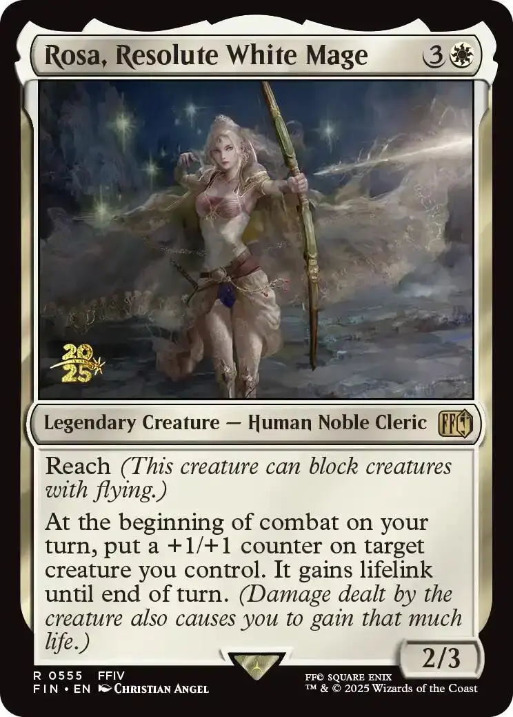 Rosa, Resolute White Mage [Final Fantasy Prerelease Promo] 1
