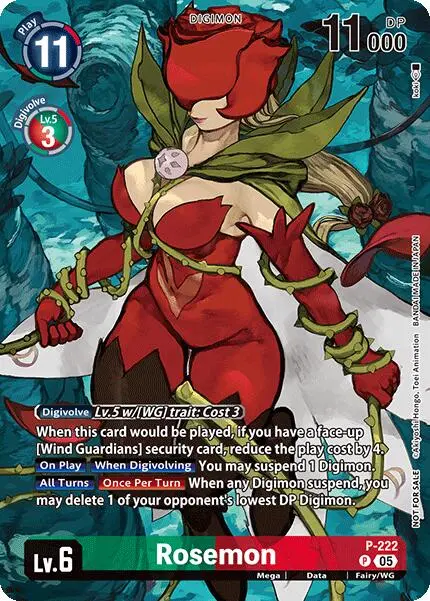 Rosemon [P-222] (Time Stranger Box Topper) [Promotional Cards] 1